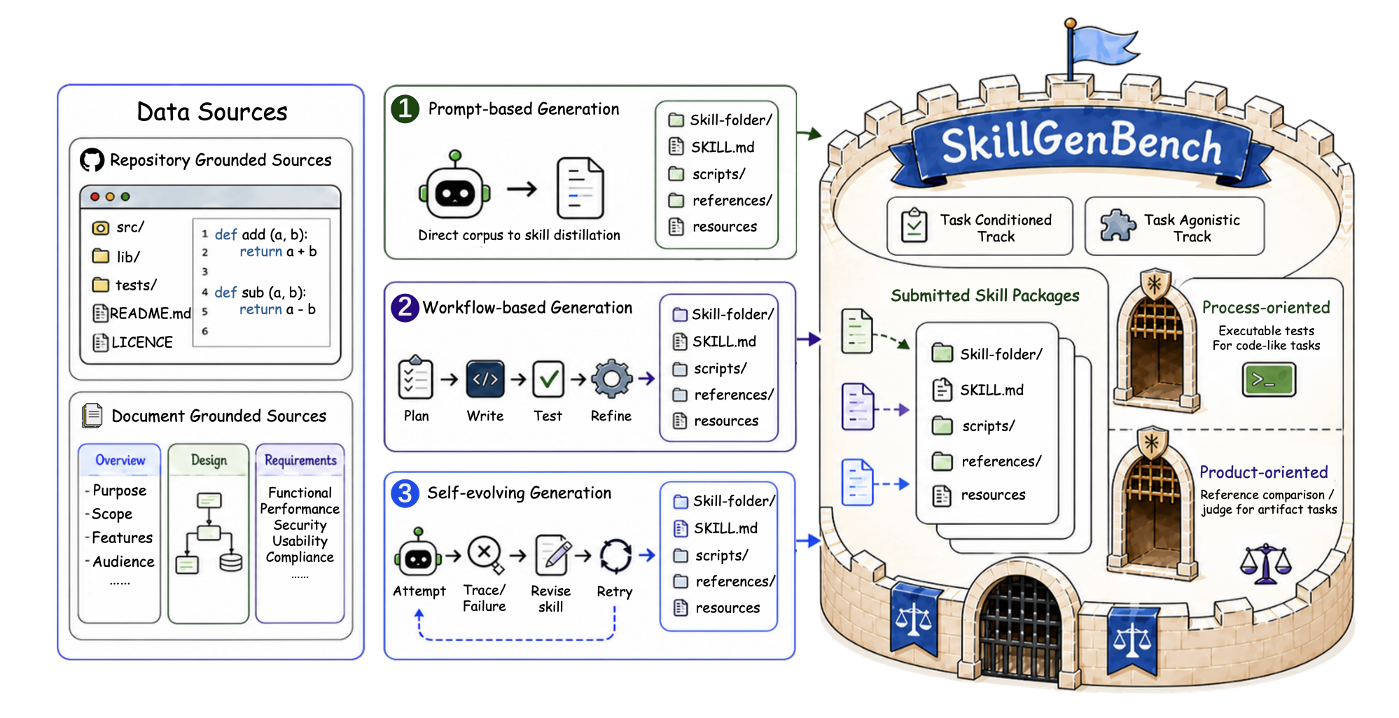 SkillGenBench